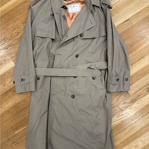 Vintage fleece lined trench coat